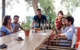 Wine tasting tour at Gaia winery in Santorini, Greece