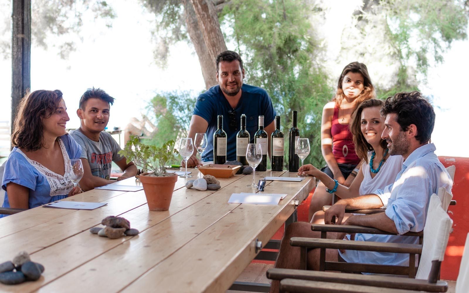Wine tasting tour at Gaia winery in Santorini, Greece